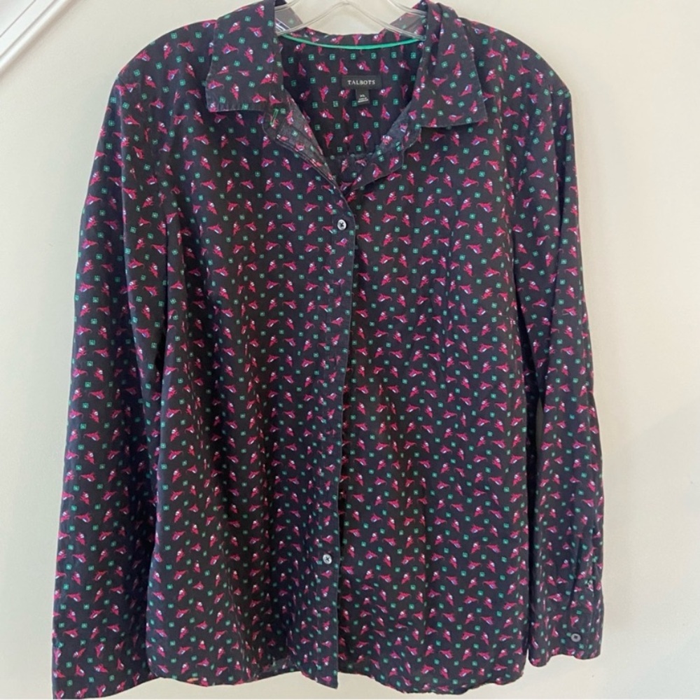 Talbots novelty blouse